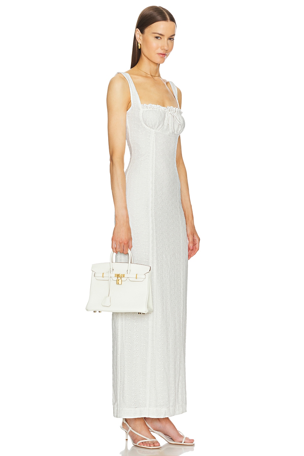 Helsa Petite Eyelet Column Dress