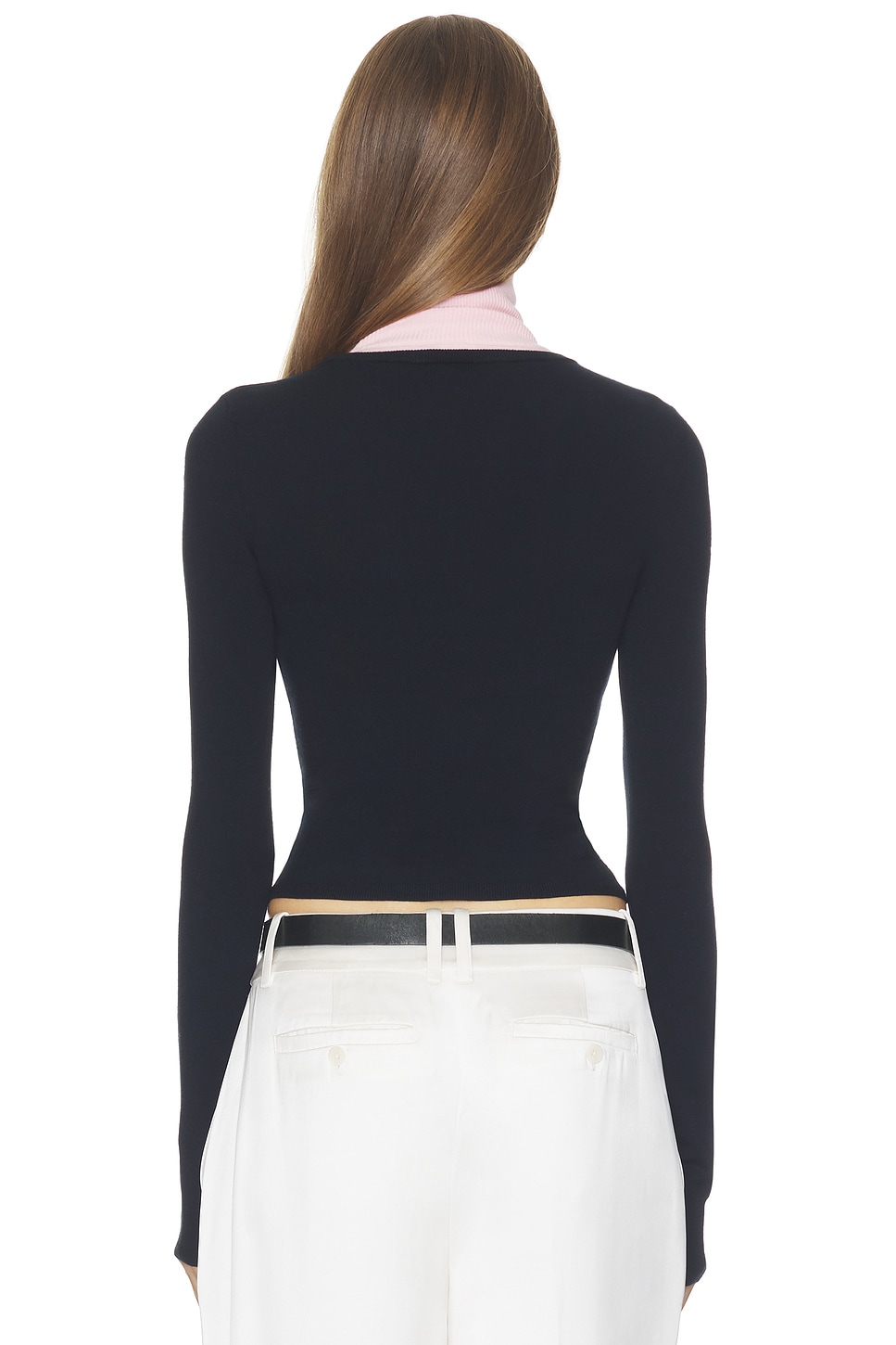 Helsa Wrenn Color Block Knit Turtleneck