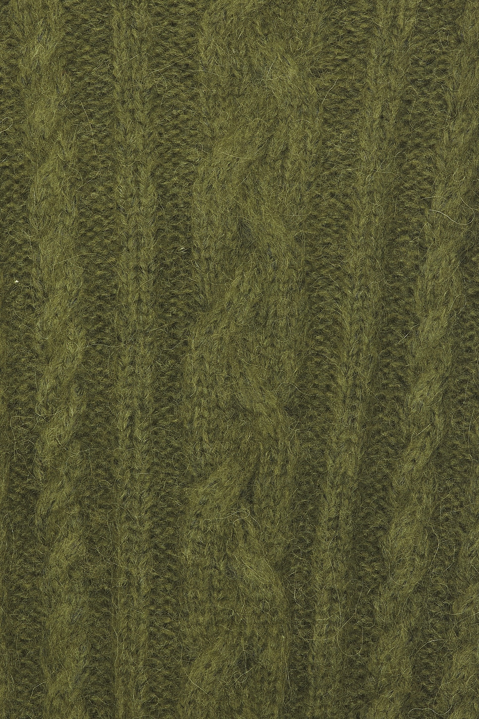 Helsa Claudiya Cable Turtleneck in Forest Green | REVOLVE