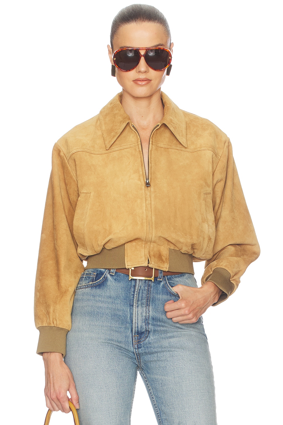 The Suede Zip Bomber