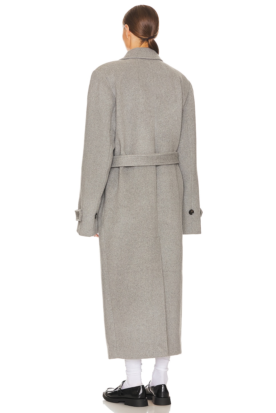 Bold Shoulder Long Coat