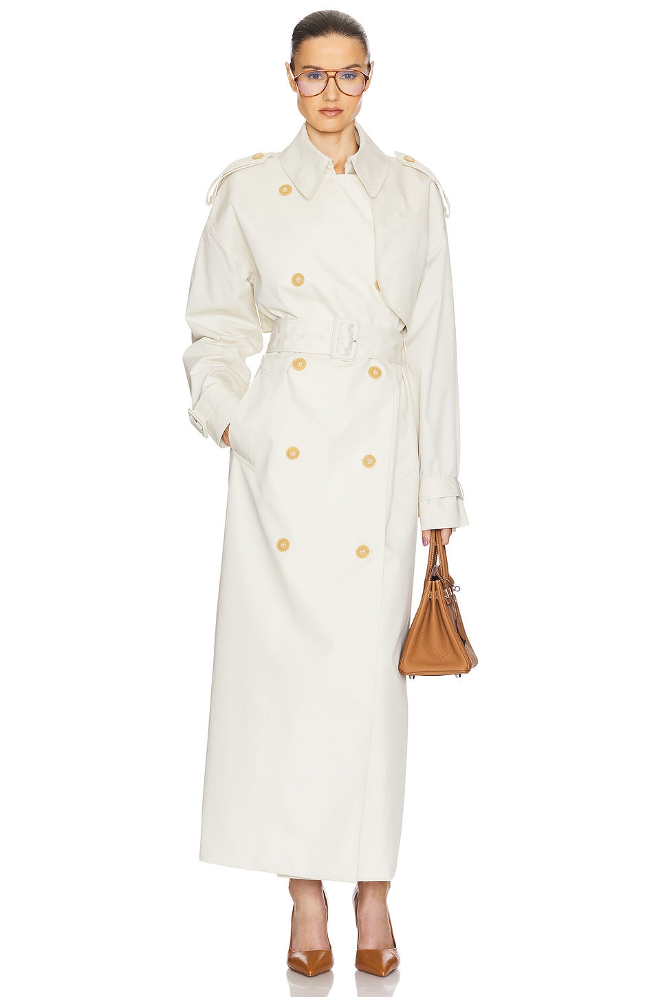 ☆WEEKEND☆直営店買付☆お洒落Trench Coat/ELODIA Weekend Max Mara Elodia Cotton-Blend Belted Trench Coat