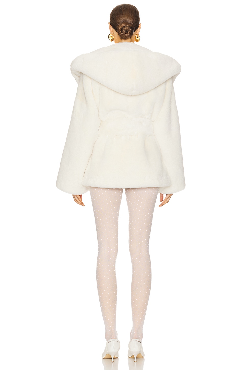 The Hooded Faux Fur Coat - Thumbnail 4