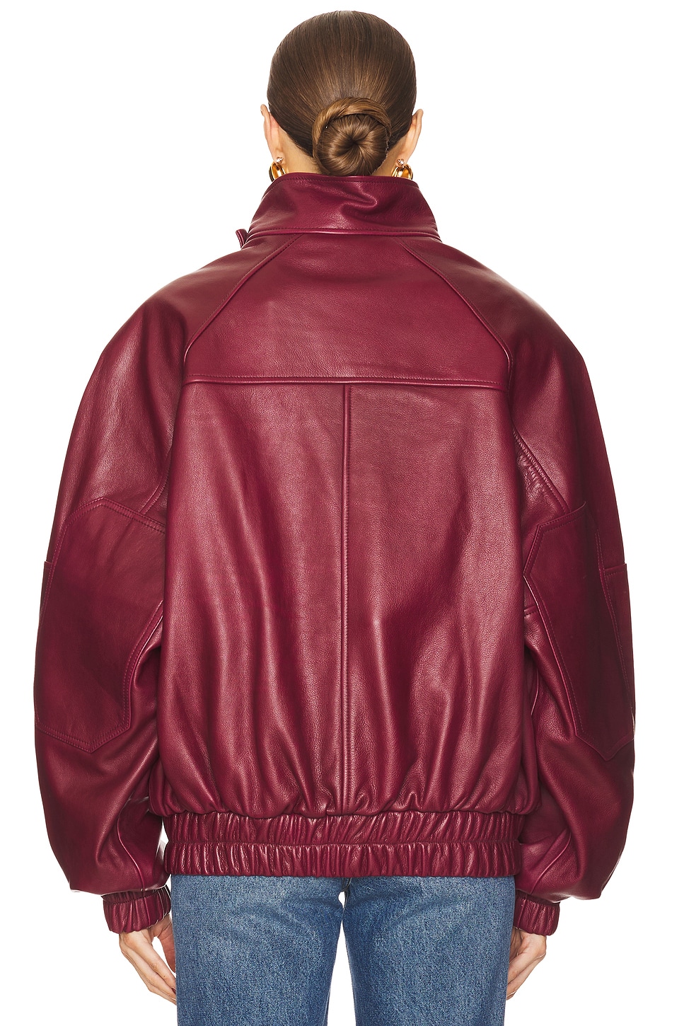 The Oversized Leather Bomber - Thumbnail 4