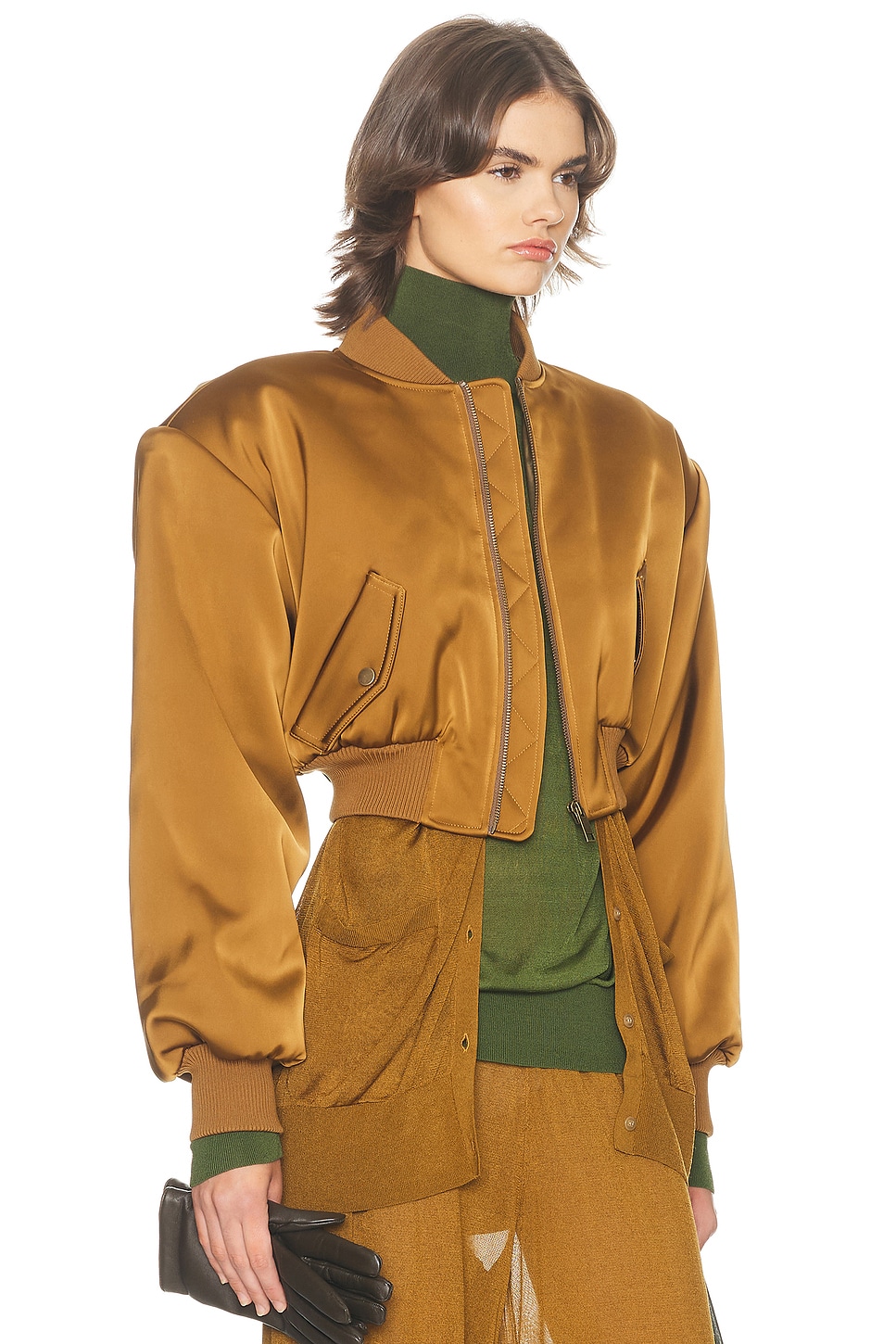 Helsa The Satin Puff Bomber