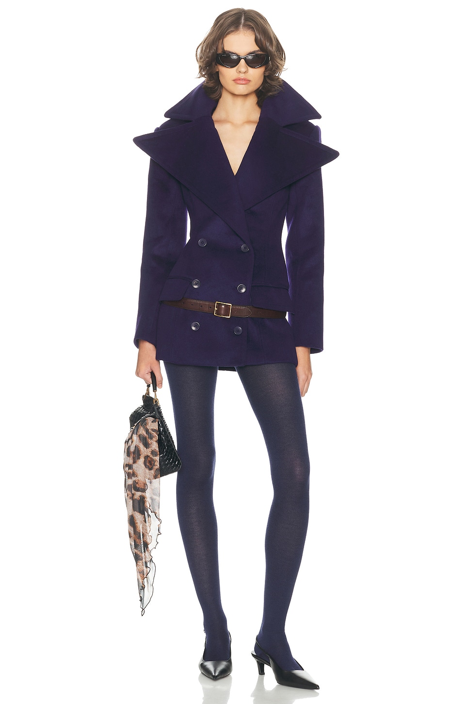 The Dramatic Collar Peacoat