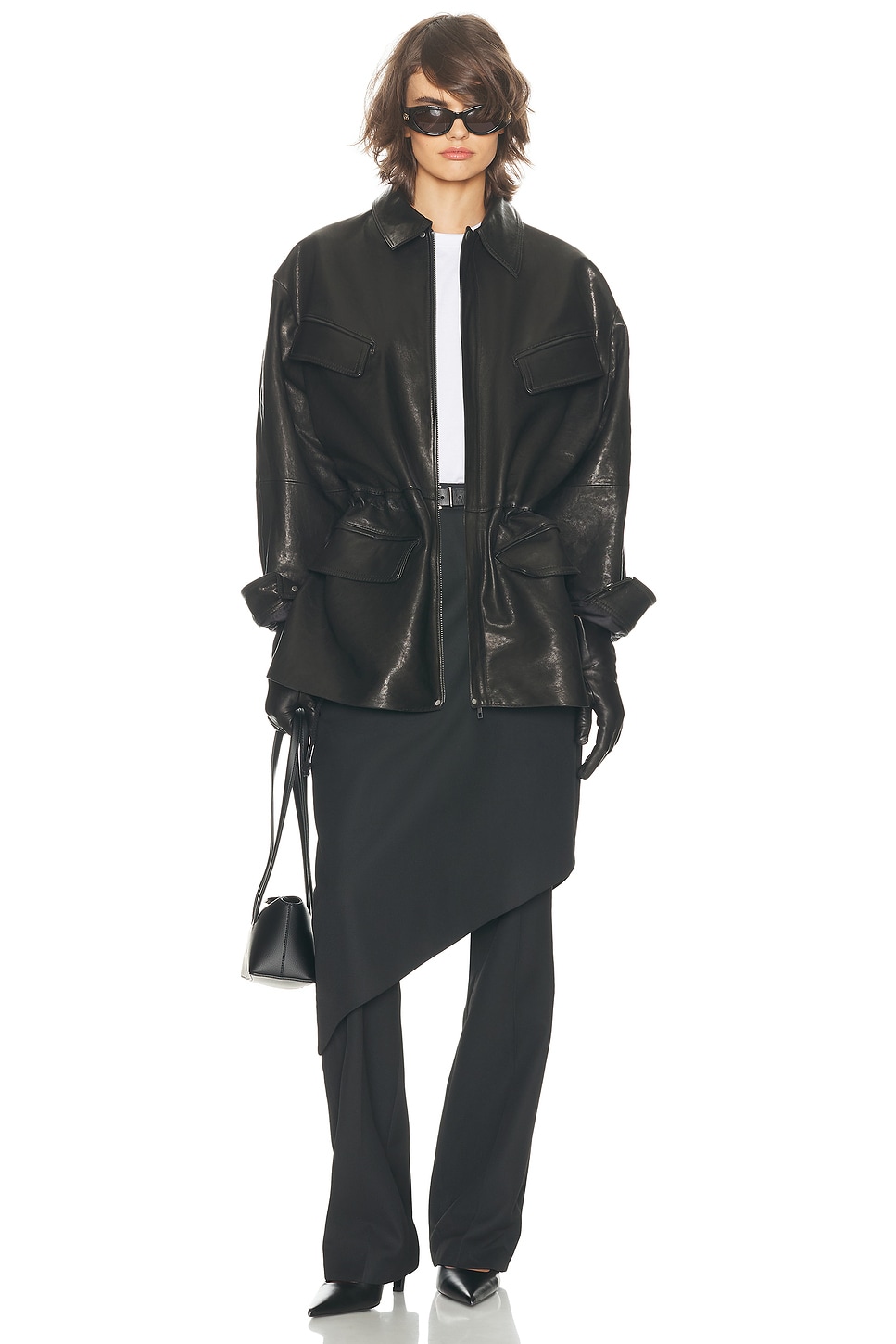 The Peplum Leather Moto Jacket