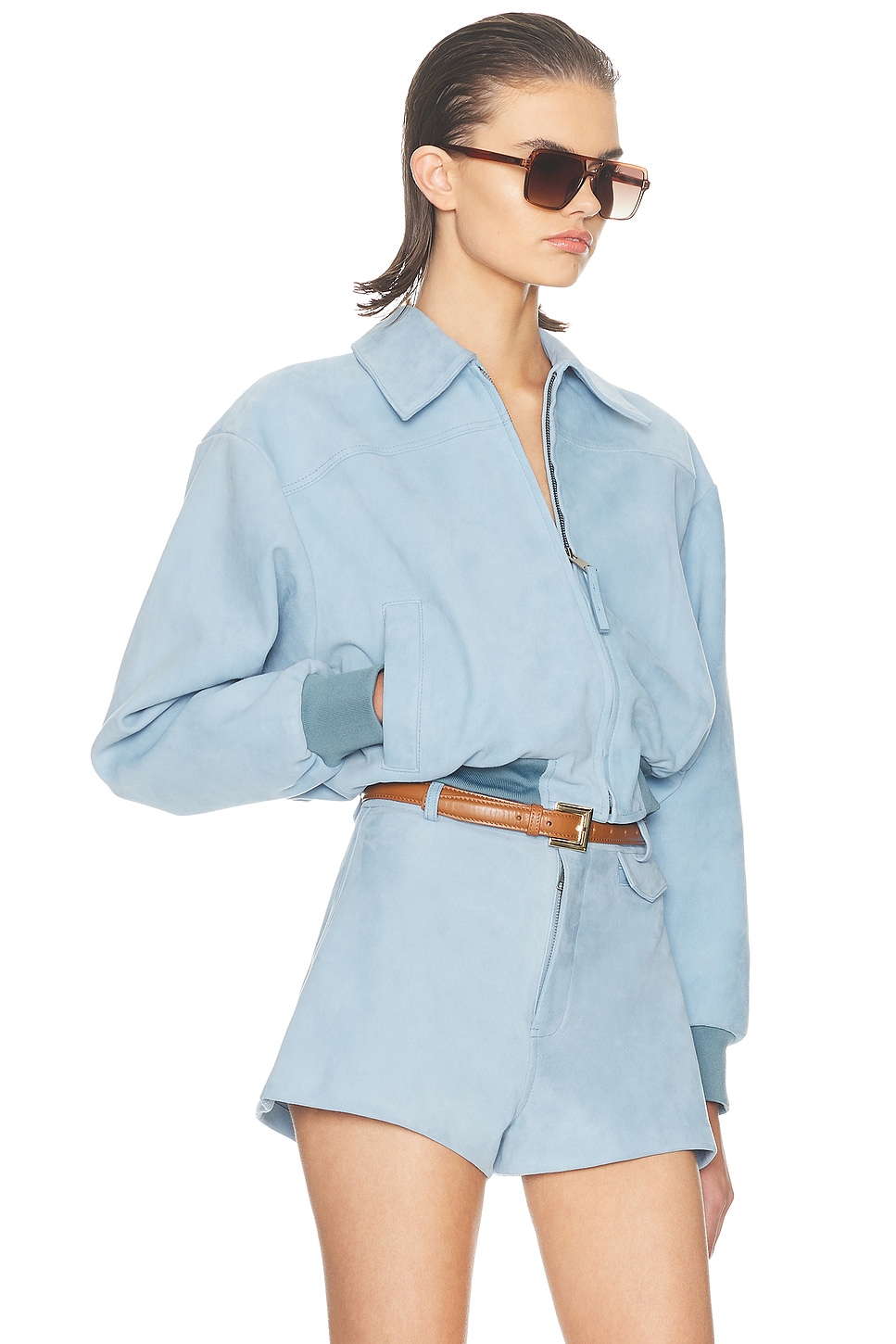 The Suede Zip Bomber