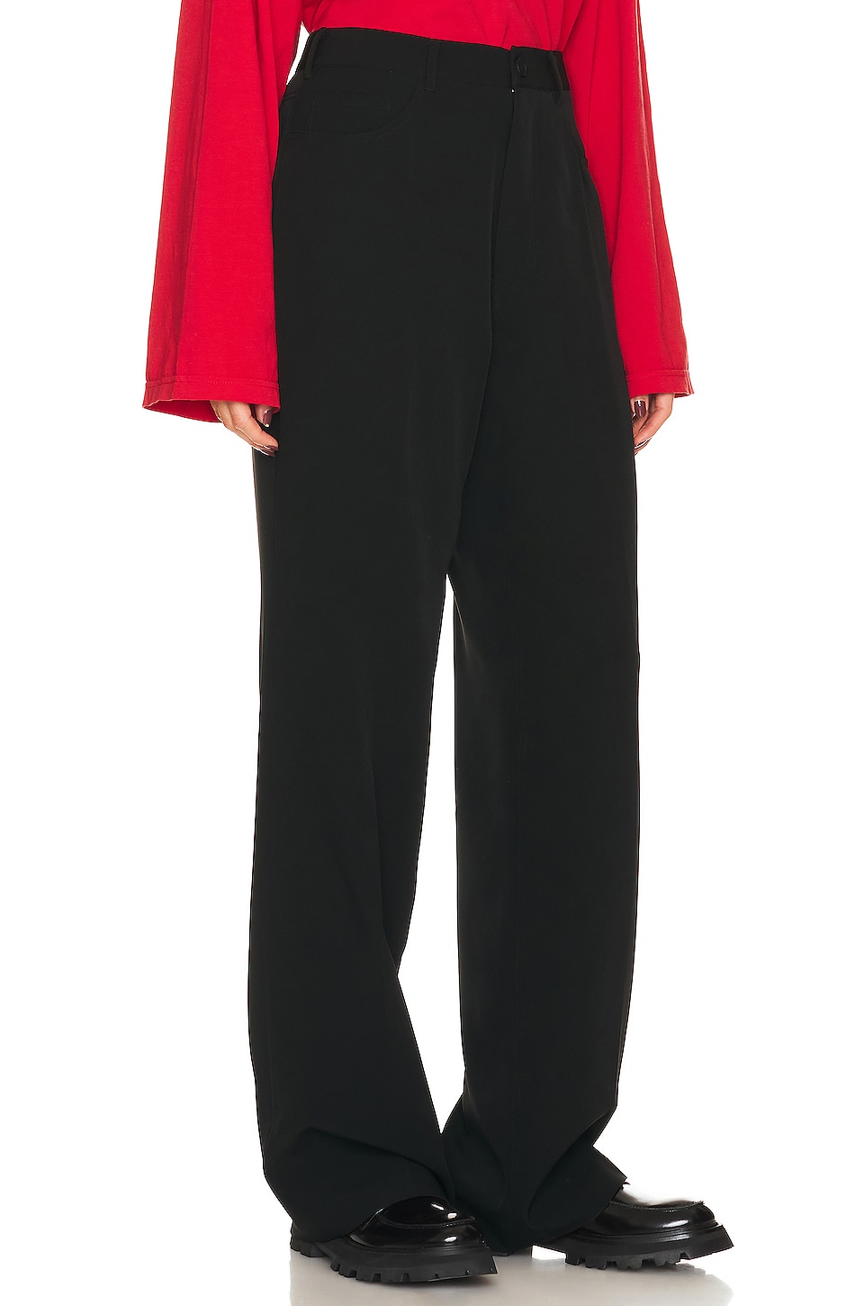 Helsa Recycled Twill 5 Pocket Pants in Black