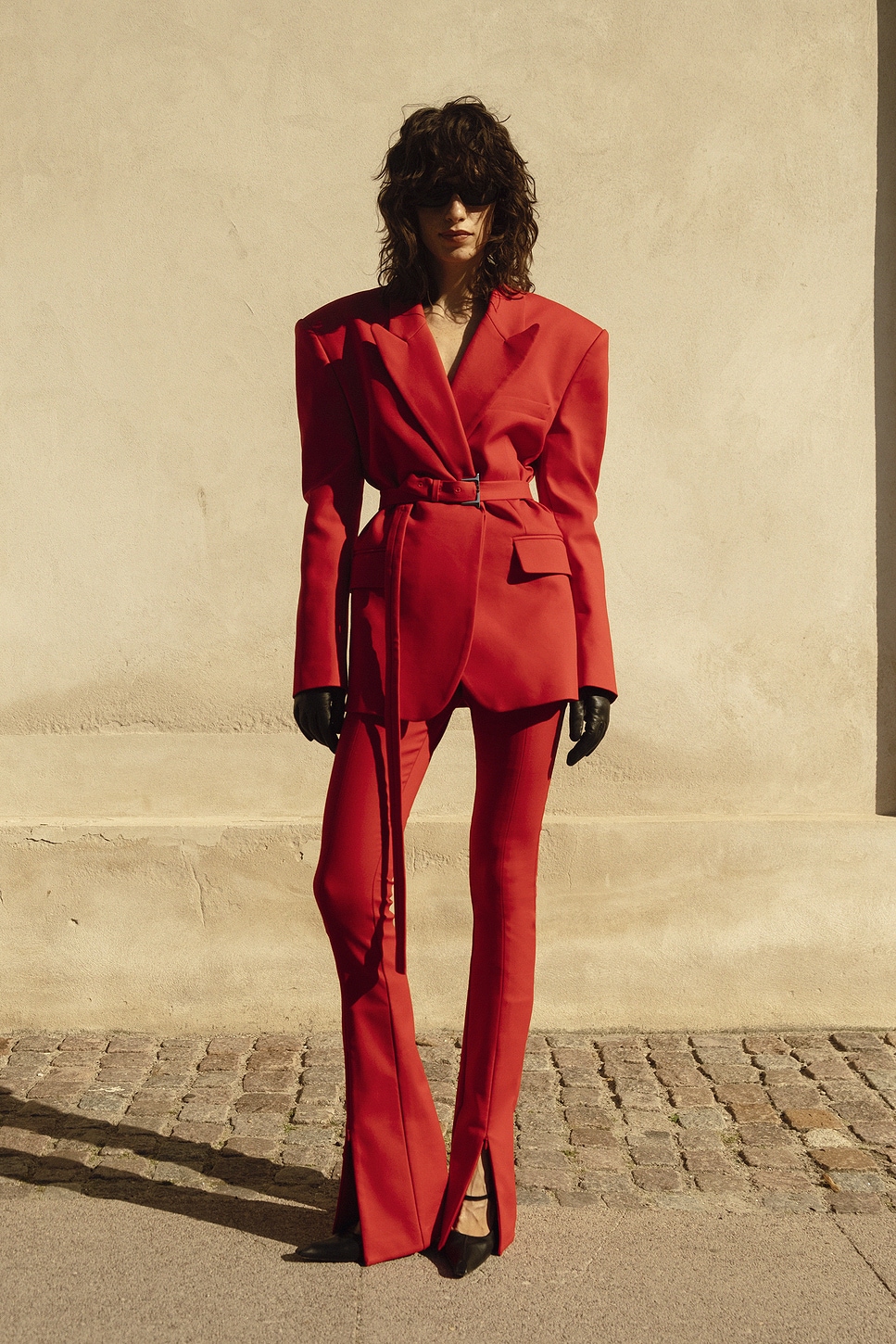 Helsa The Cigarette Pant in Lipstick Red | REVOLVE