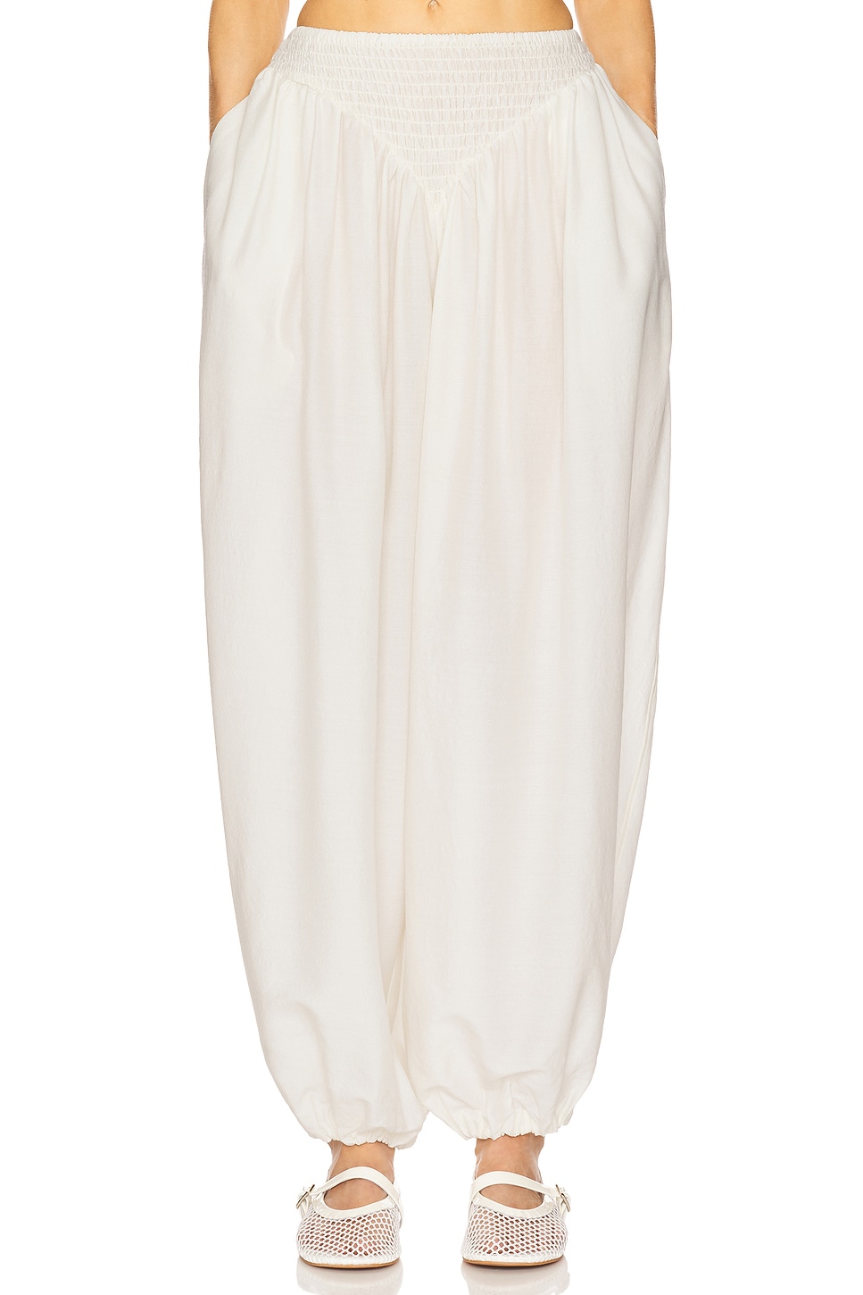 Helsa The Balloon Pants in Silk And Wool