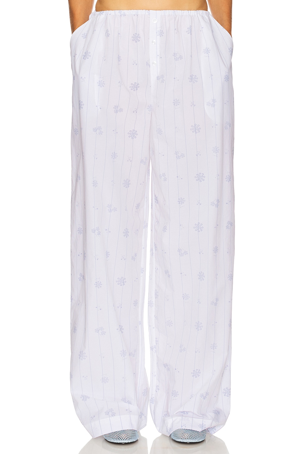 House Pants in Fleur Print Stripe - thumbnail 2