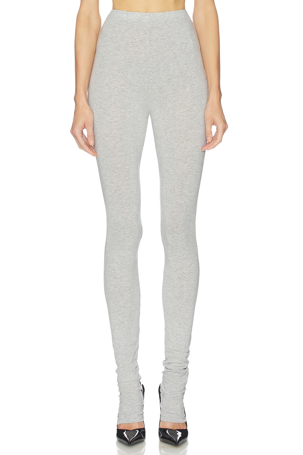 パピエ　Hope you like leggins/grey Helsa - The Extra Long Jersey Legging | Plush