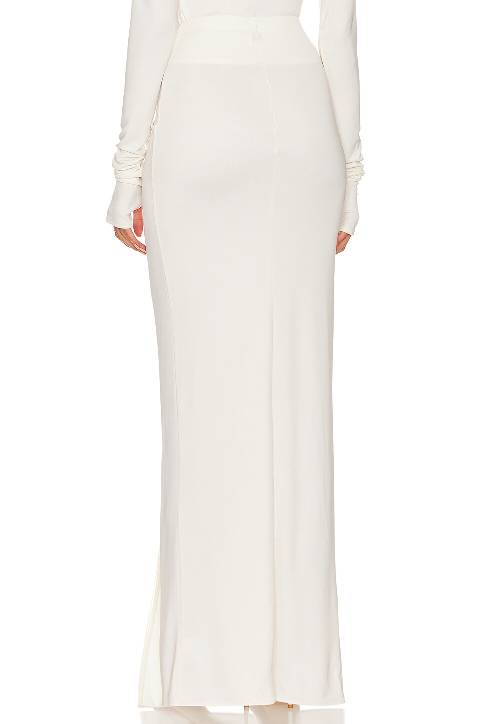 Helsa Matte Jersey Long Wrap Skirt thumbnail