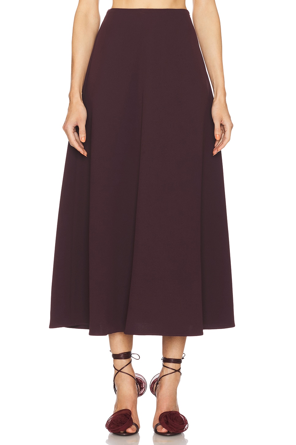 The Heavy Crepe Midi Skirt