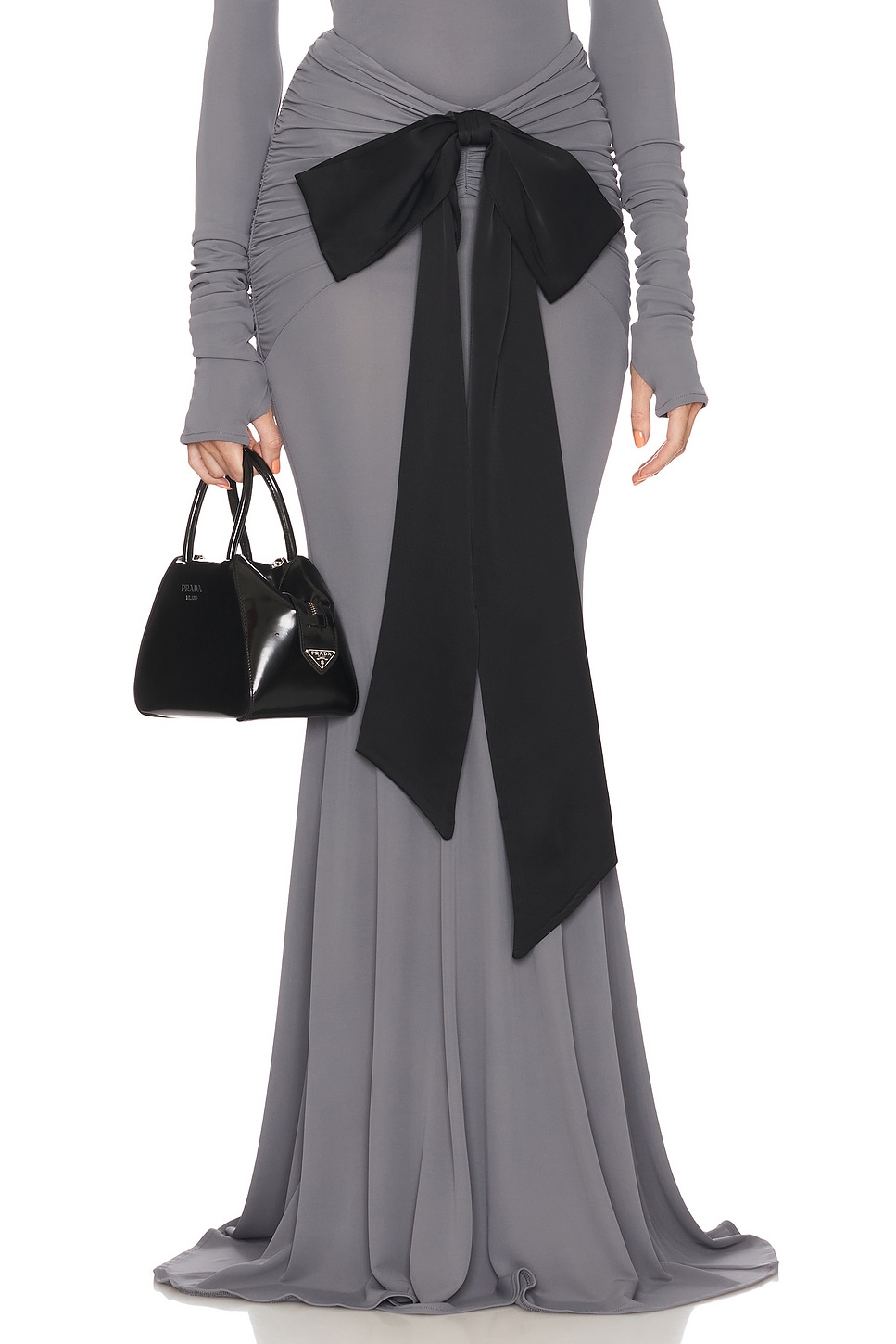 The Althea Jersey Skirt With Bow