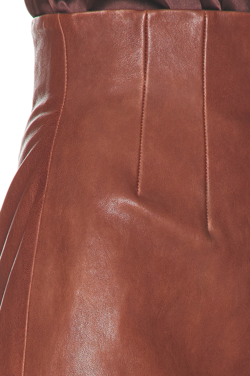 The Svelte Leather Midi Skirt