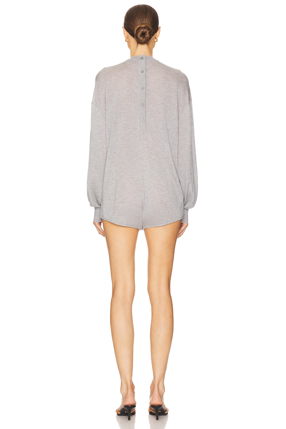 Helsa Aurinda Romper in Heather Grey | REVOLVE