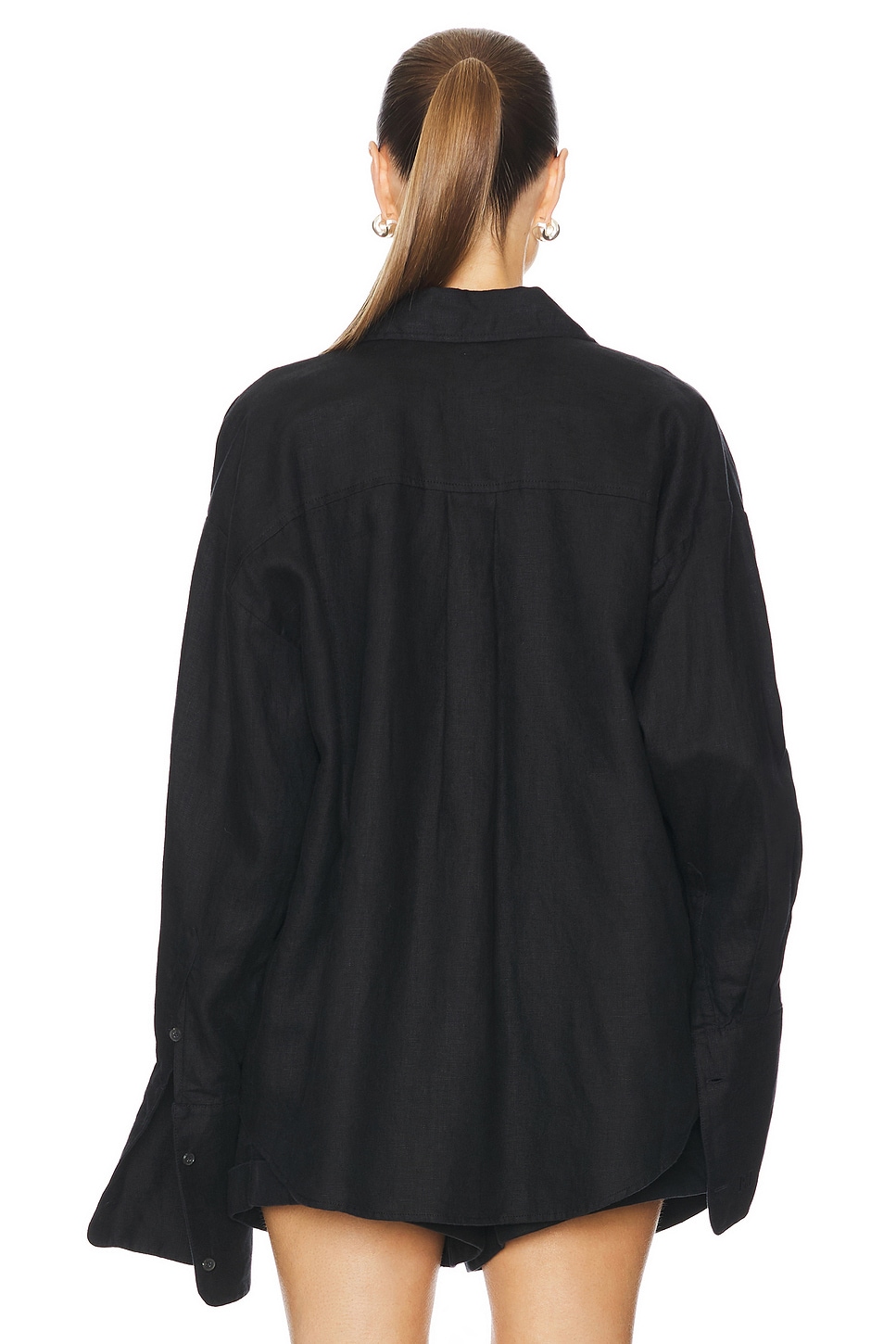 Helsa Washed Linen Shirt thumbnail