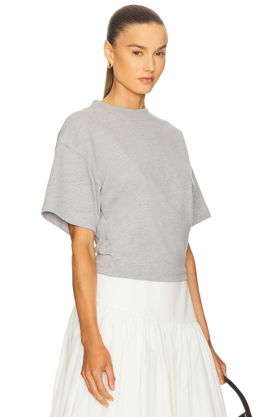 Helsa The Sculpted Tee in Thick Jersey