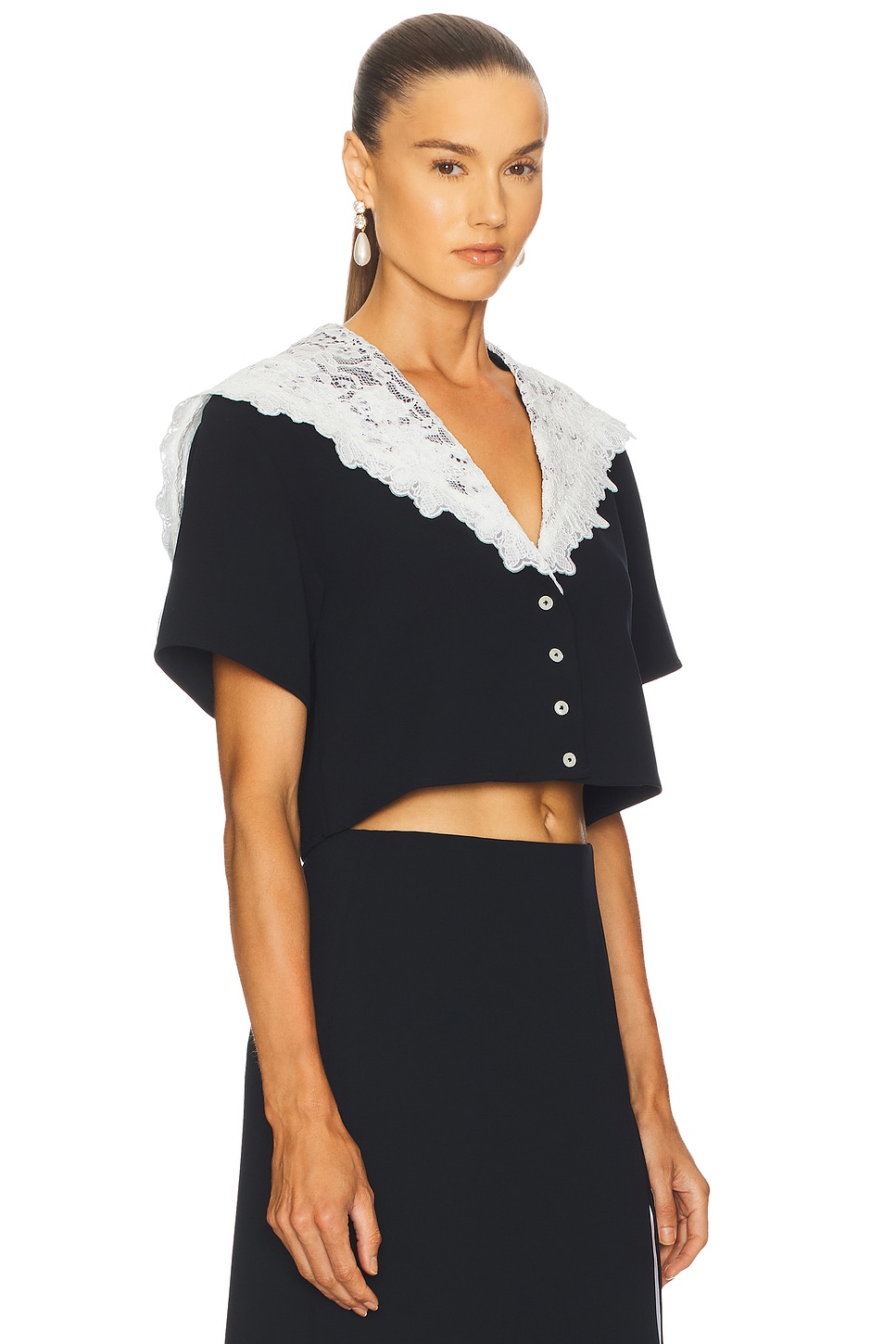 The Sailor Shirt With Lace Collar