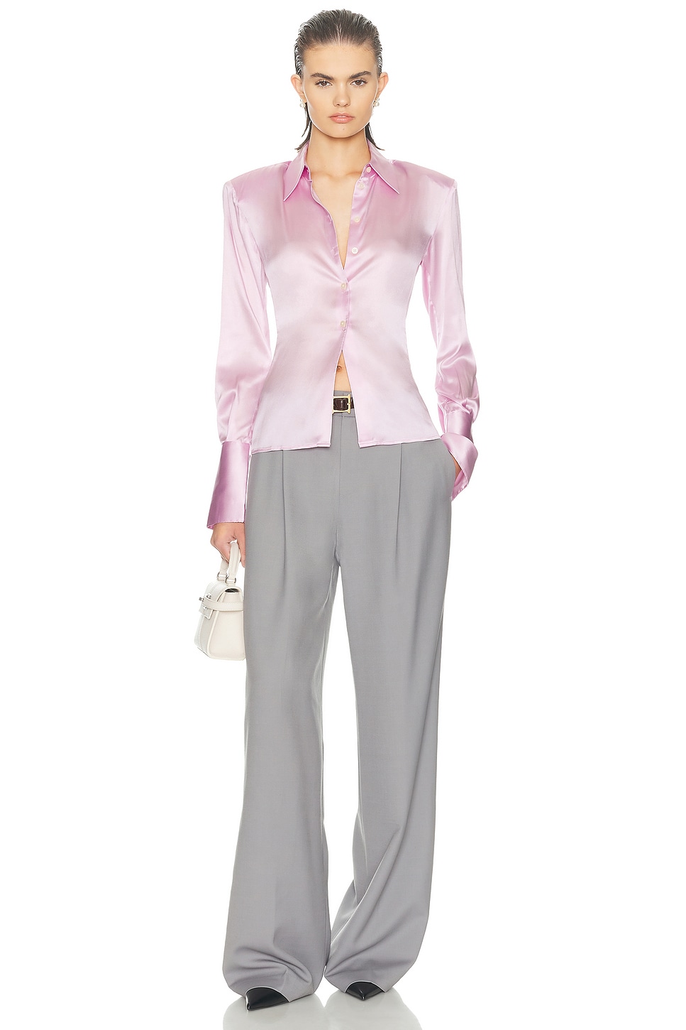 Helsa The Silk Charmeuse Shirt