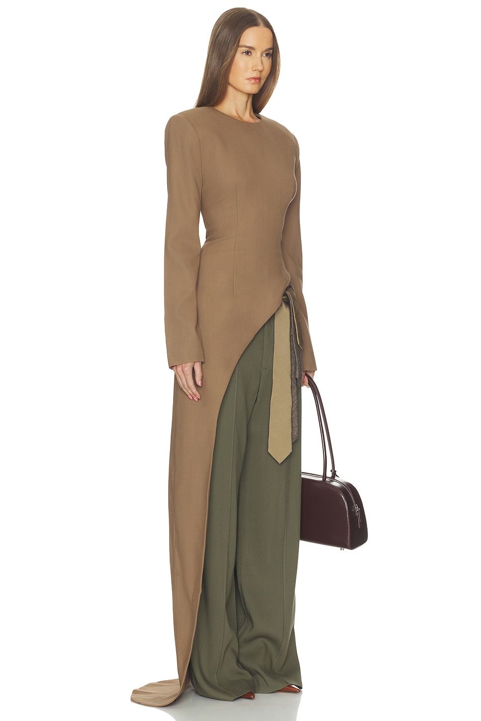Helsa Wool Blend Asymmetrical Tunic