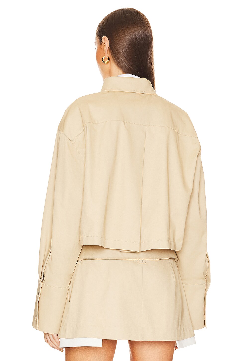 Helsa Chino Cropped Shirt thumbnail