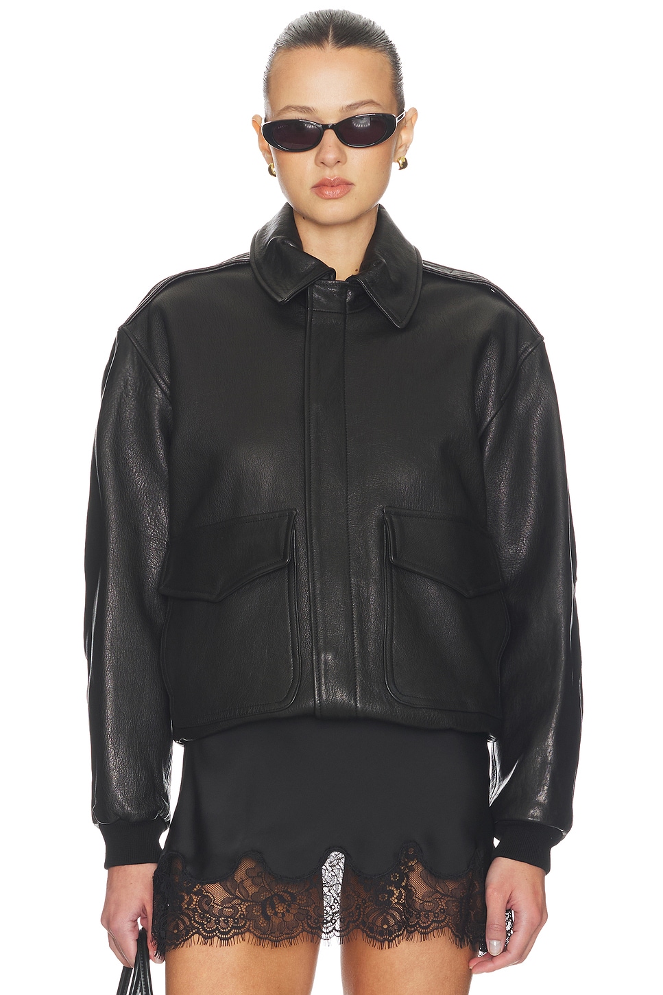 Leather Bomber - thumbnail 3