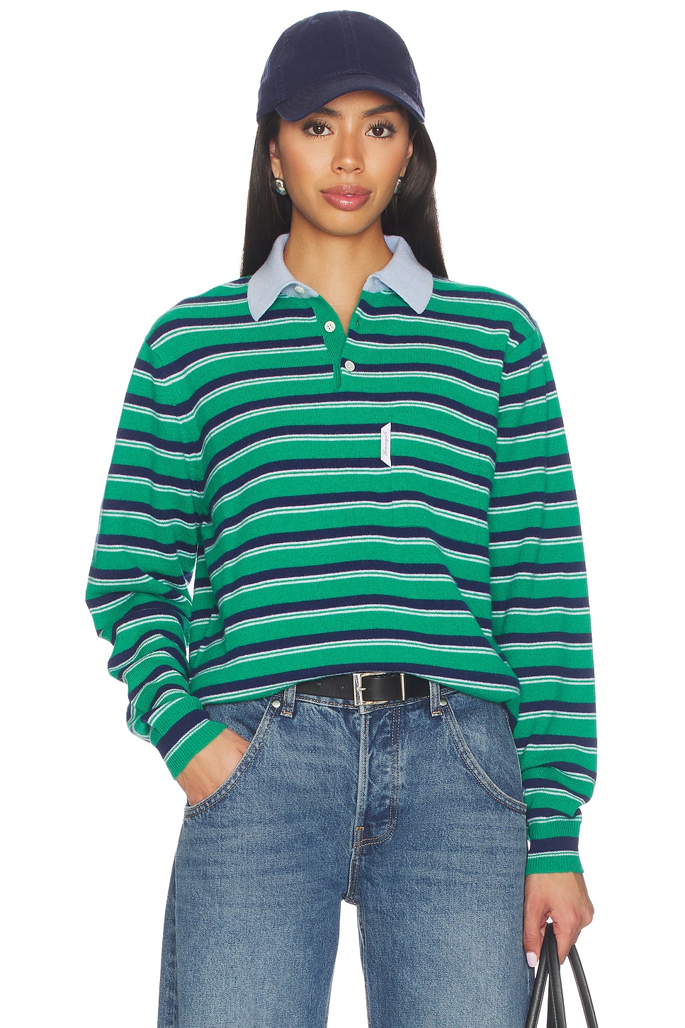 Knit Stripe Polo - thumbnail 2