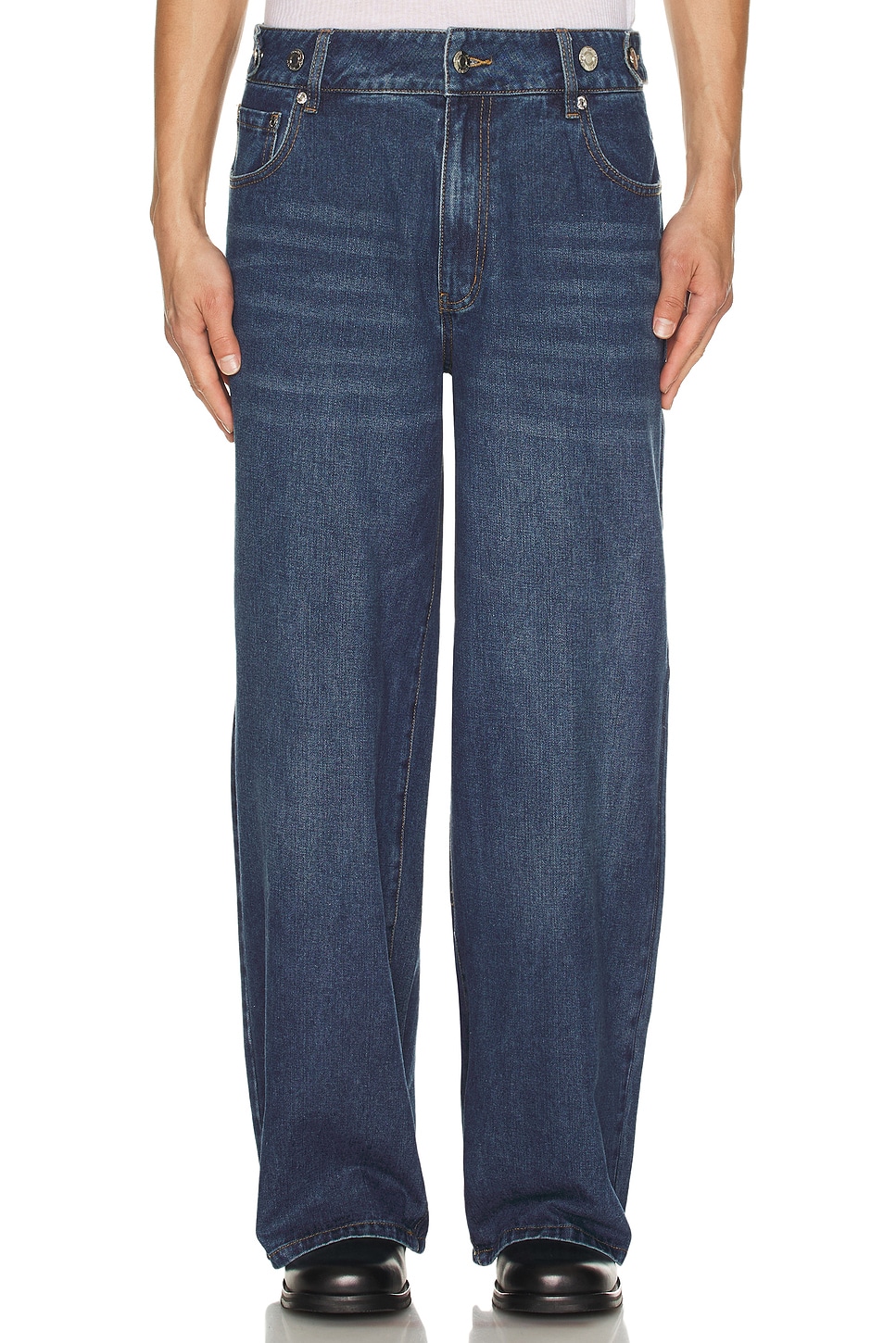 13oz Wide Leg Jeans - Thumbnail 3