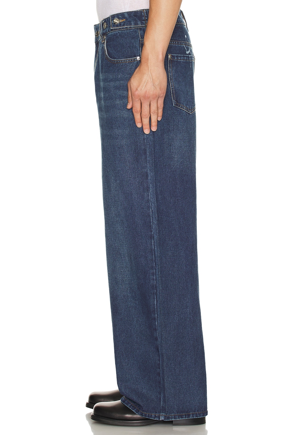 13oz Wide Leg Jeans - Thumbnail 4