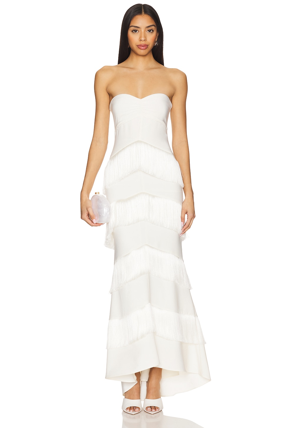 House of Harlow 1960 x REVOLVE Hera Fringe Maxi Dress in Ivory