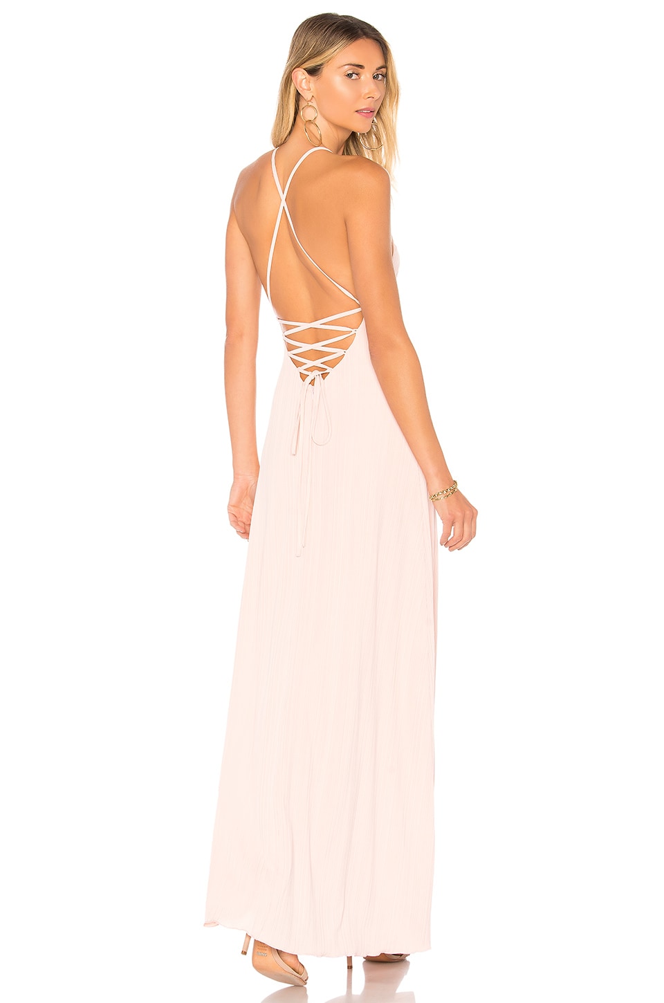 revolve pink maxi dress