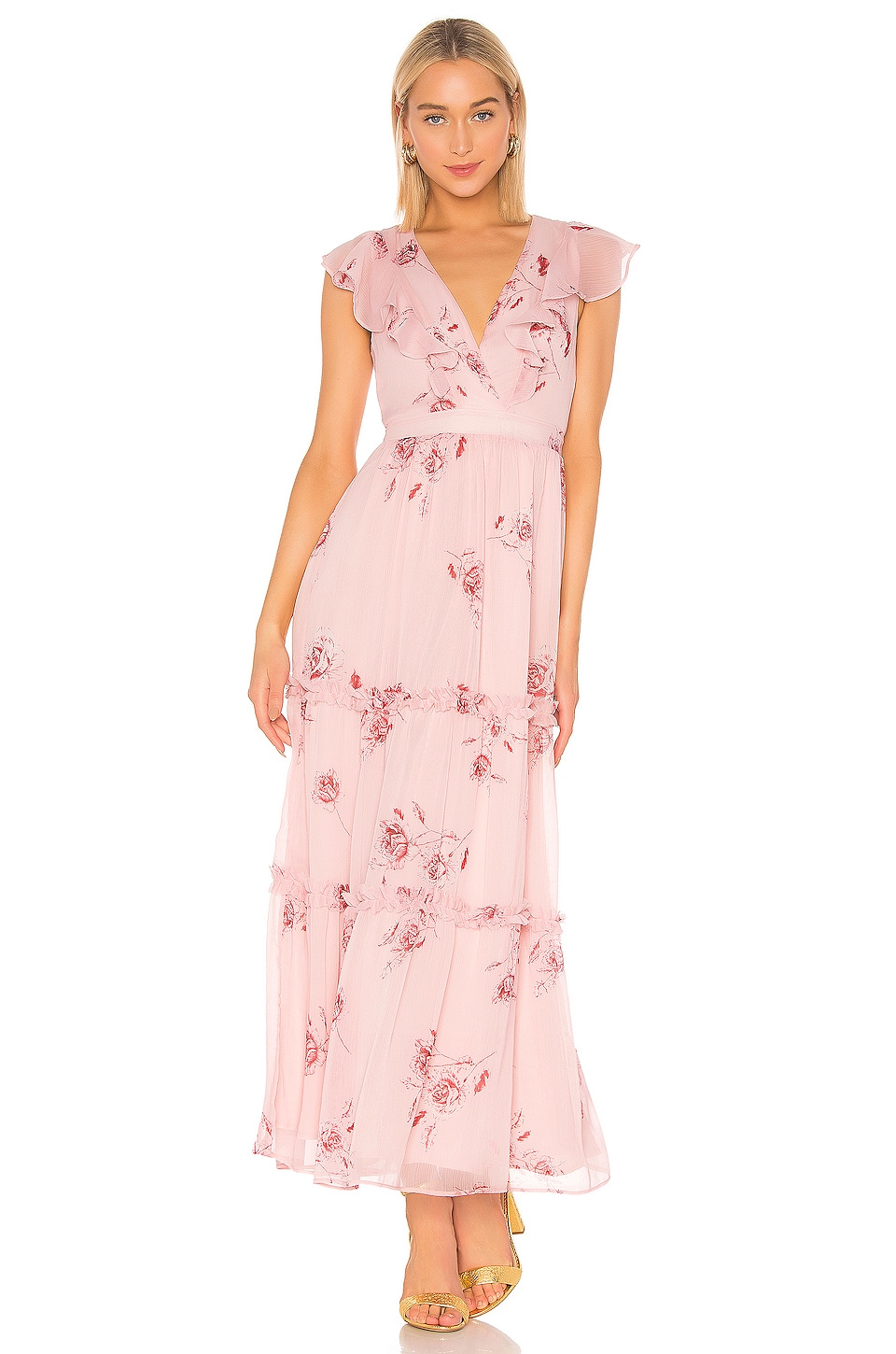 revolve pink maxi dress