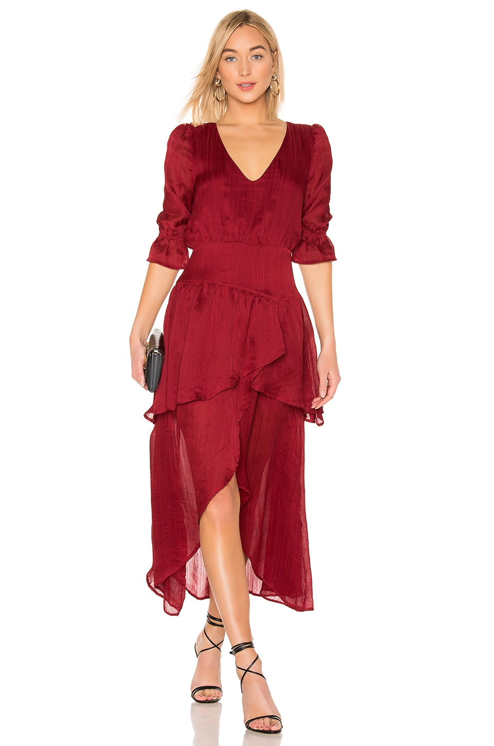 revolve red velvet dress