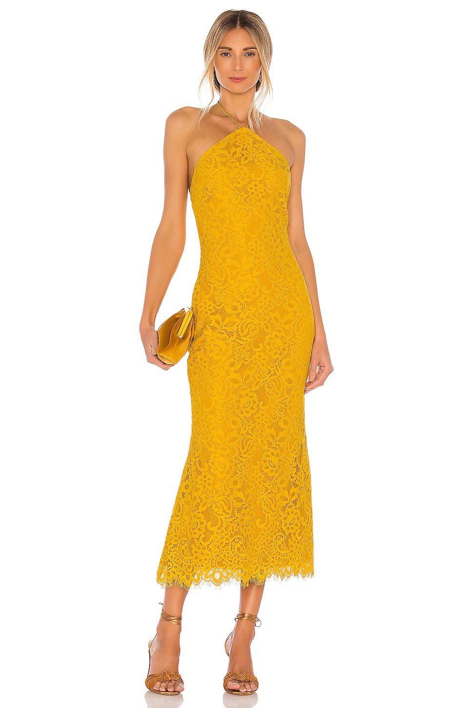 yellow dress revolve