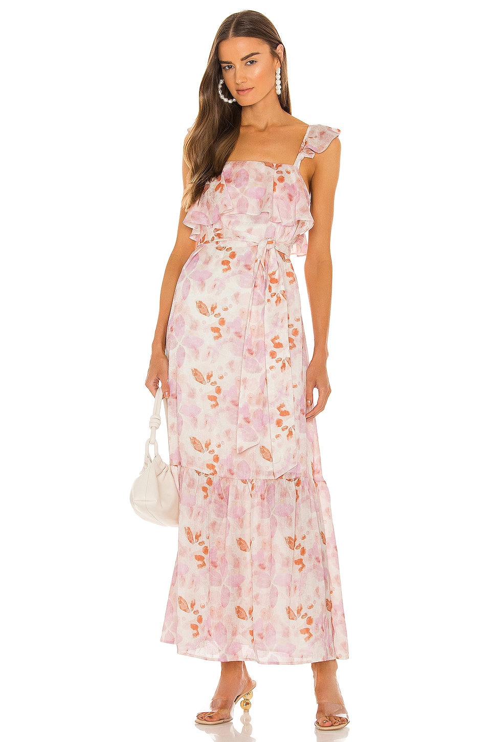 House of Harlow 1960 x Sofia Richie Evelyne Maxi Dress in Watercolor Floral