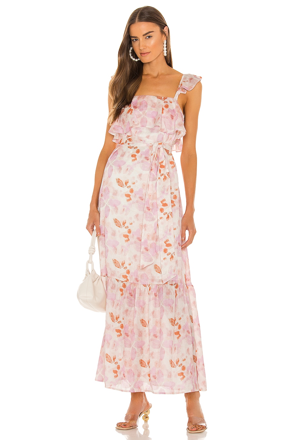 Watercolor floral outlet maxi dress