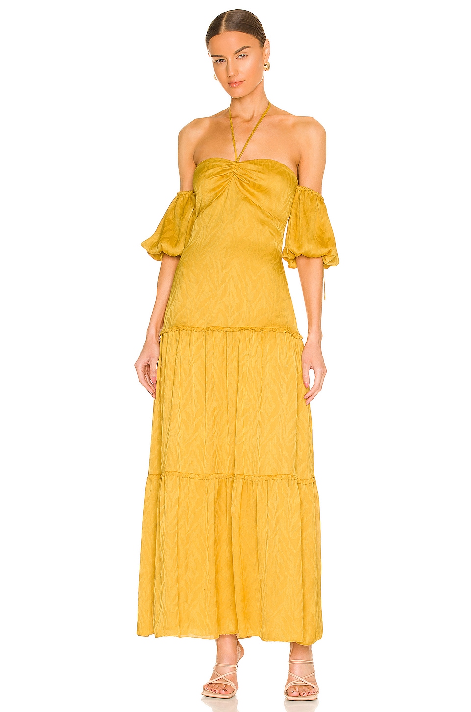 House of Harlow 1960 x REVOLVE Aureliene Maxi Dress in Gold | REVOLVE
