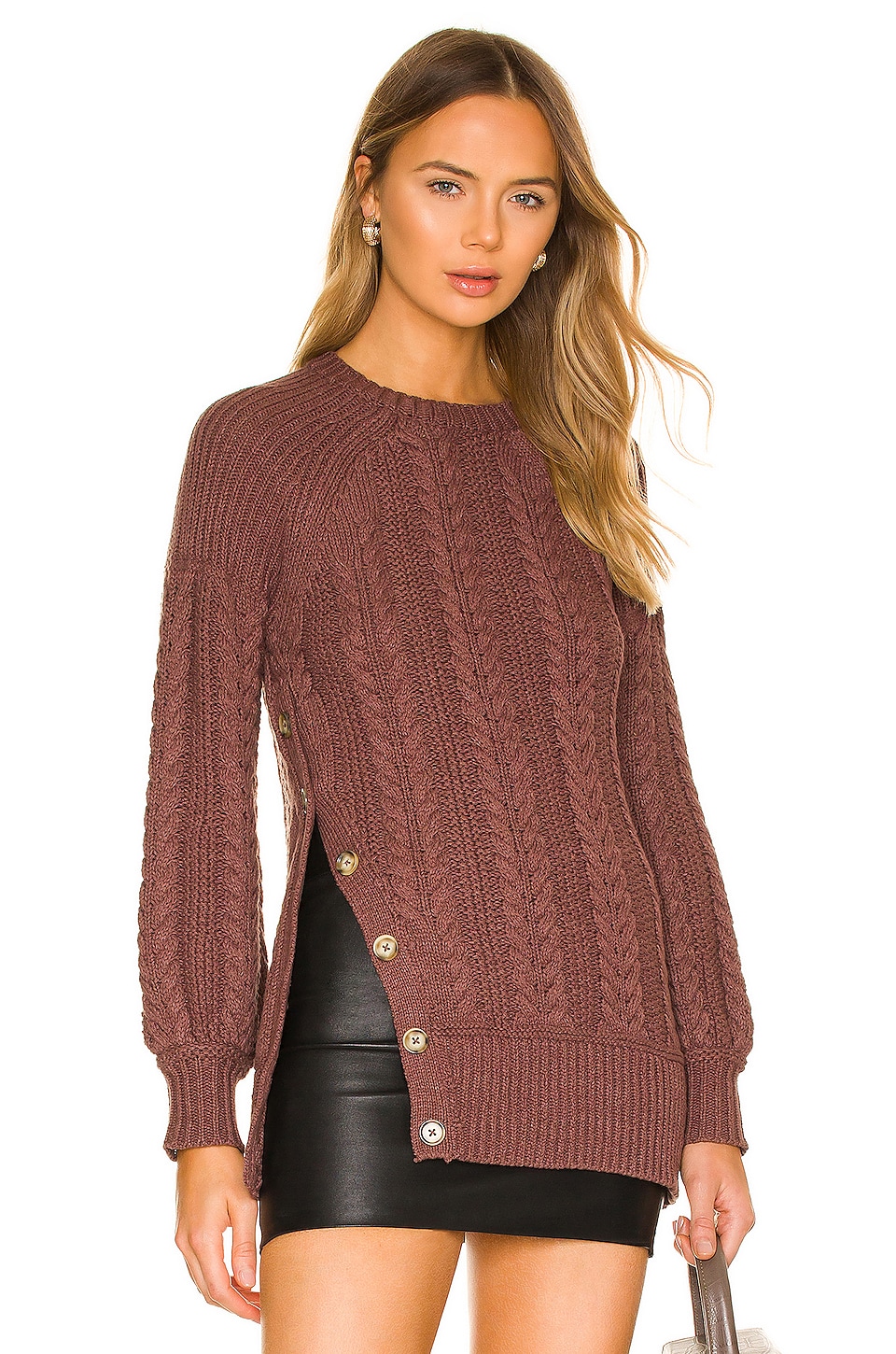 House of Harlow 1960 x REVOLVE Virgo Cableknit Sweater Brown
