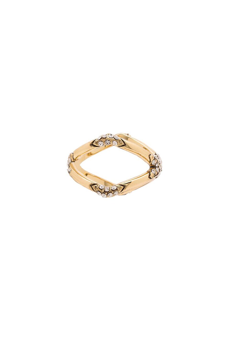 House of Harlow 1960 House of Harlow Sound Waves Ring in Gold