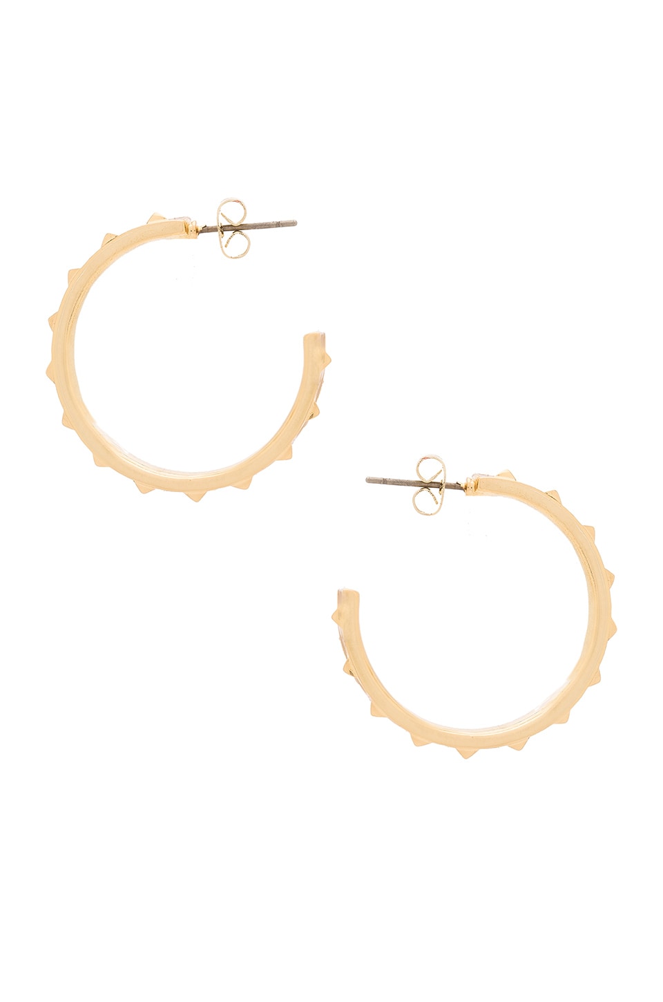 House of Harlow 1960 Nile Delta Hoop Earrings in Gold & Pearl