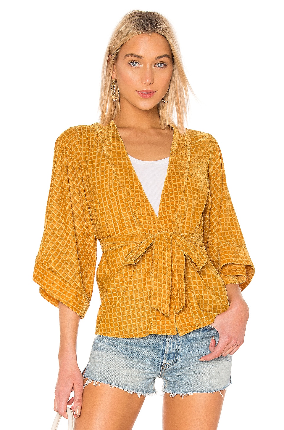 House of Harlow 1960 X REVOLVE Samar Jacket in Golden Yellow