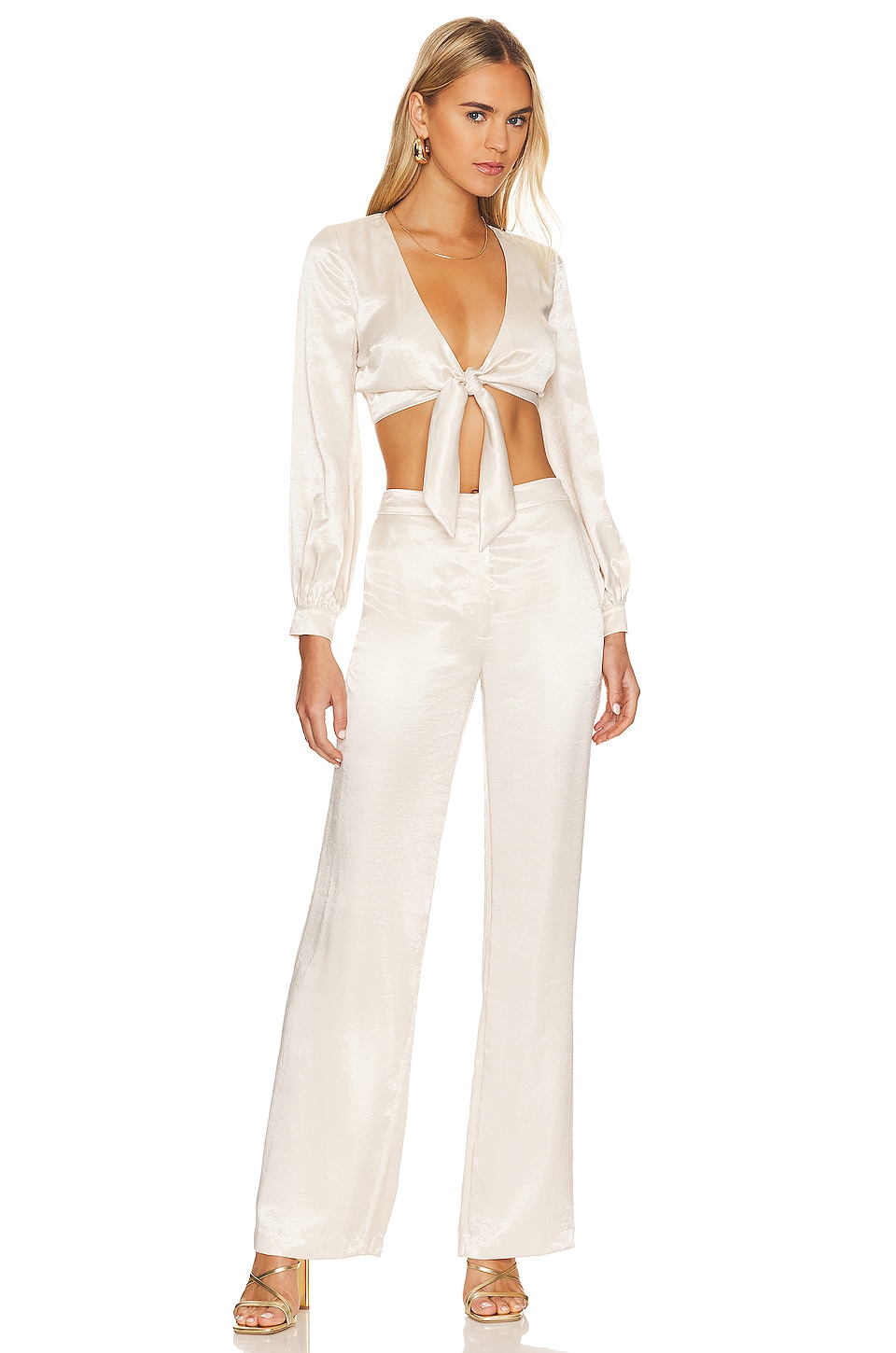 House of Harlow 1960 x REVOLVE Irolo Pant in Ivory | REVOLVE