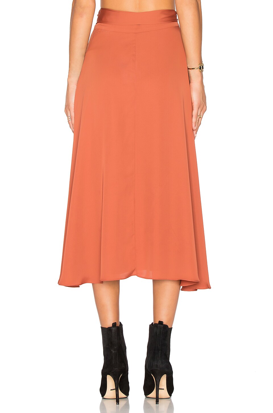 House of Harlow 1960 x REVOLVE Maya Wrap Skirt in Rust REVOLVE