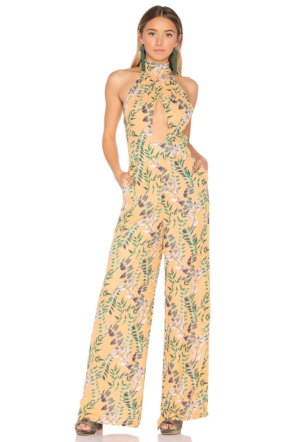 House of Harlow 1960 x REVOLVE Karen Jumpsuit in Mandarin