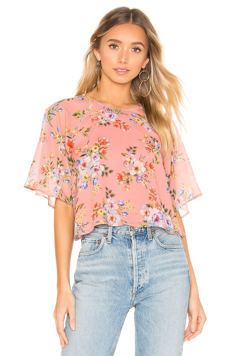 House of Harlow 1960 X REVOLVE Marloes Blouse in Rose Floral | REVOLVE