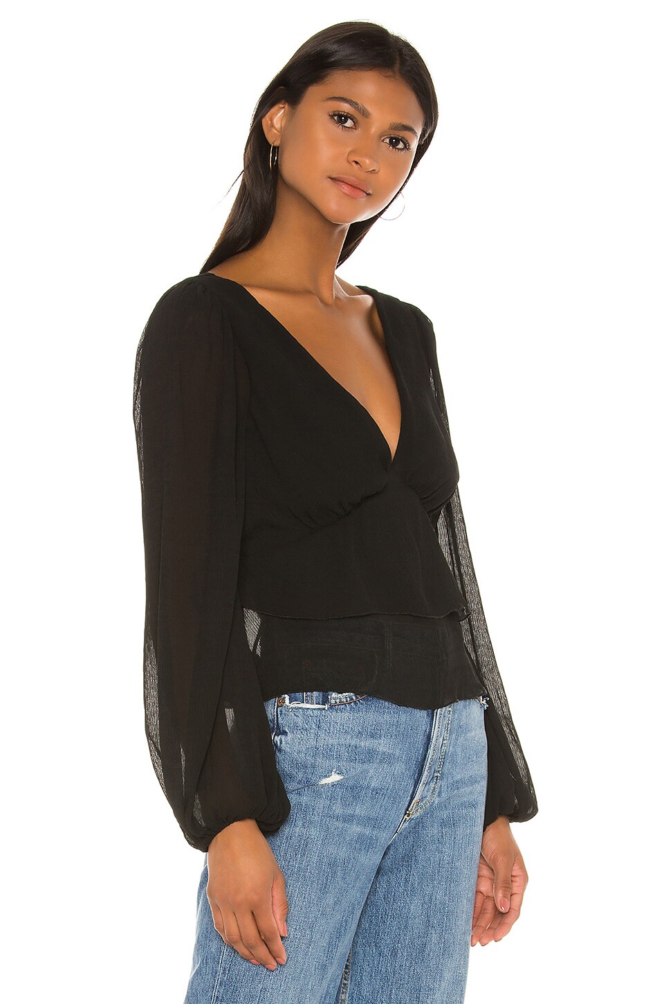 House of Harlow 1960 x REVOLVE Ilaria Blouse in Noir