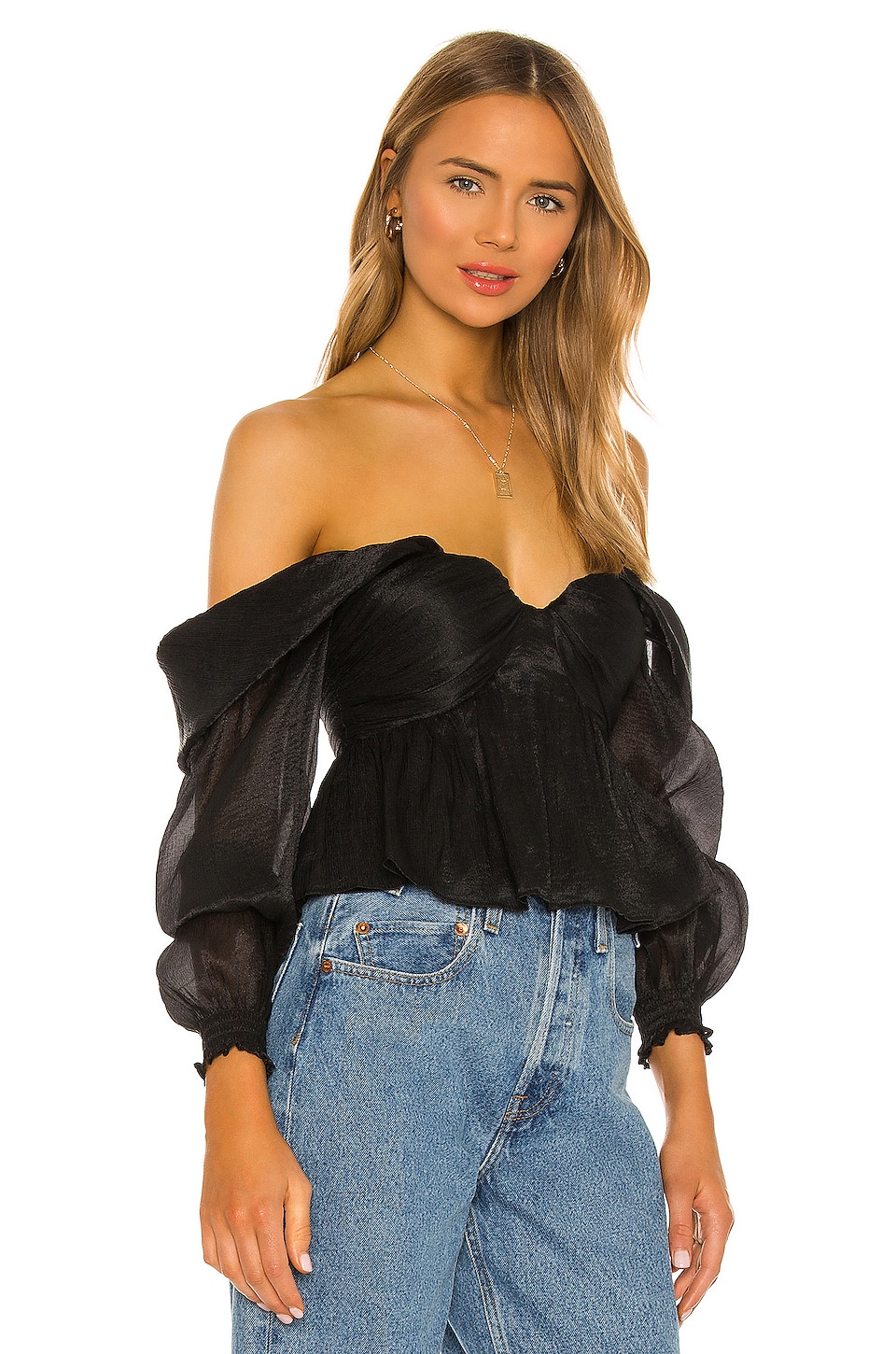 House of Harlow 1960 x REVOLVE Burna Blouse in Black